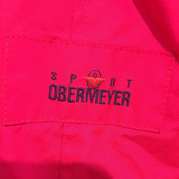 Vintage Obermeyer Sport Jacket Size Ladies 12 HOT NEON PINK - Picture 11 of 11